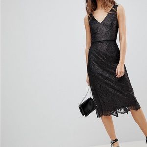 Black, Lace Cocktail Dress